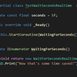 Coroutine Example Snippet